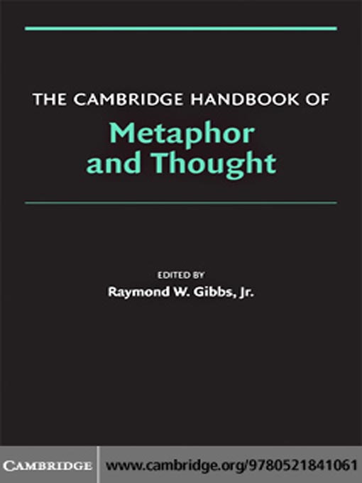 Cover image for The Cambridge Handbook of Metaphor and Thought